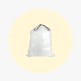 1 mil Trash Bags With Drawstring White - 13 Gallon