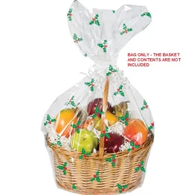 Bulk Holly Basket Bags (12 per Case)
