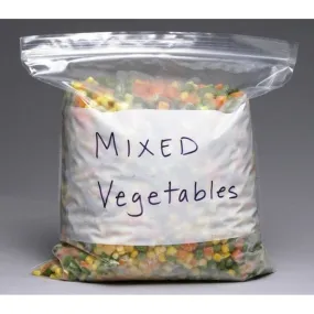 Clear Line Single Track Seal Top Bags with Write-On Block (Sandwich Bags) - 2 Mil or 4 Mil