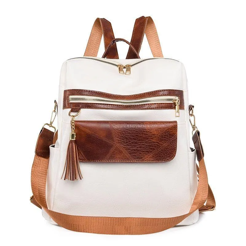 FC221 Vintage Leather Daypack: Cool Backpack with Large Capacity