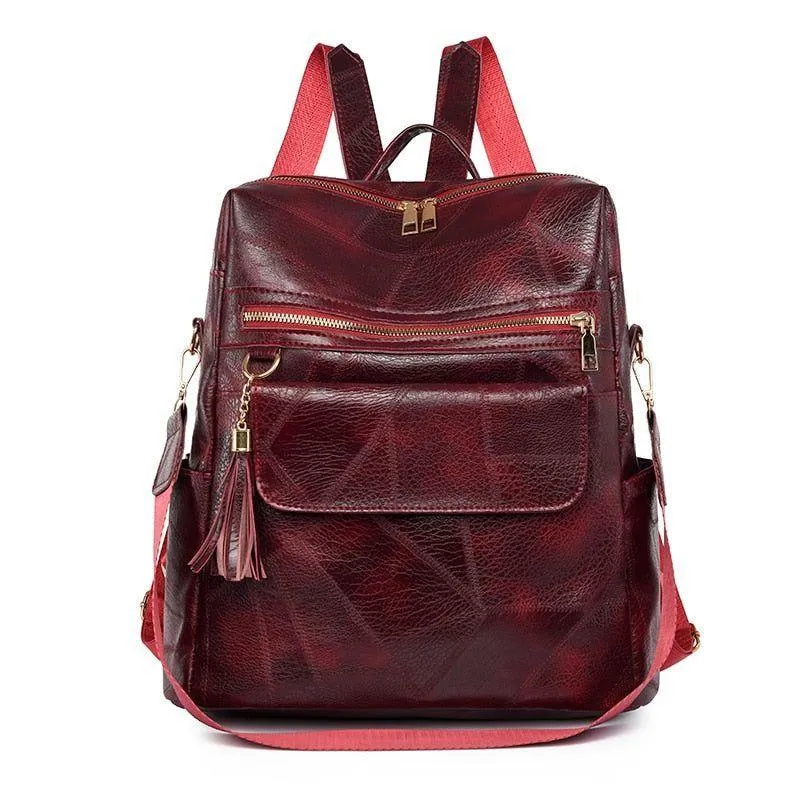 FC221 Vintage Leather Daypack: Cool Backpack with Large Capacity