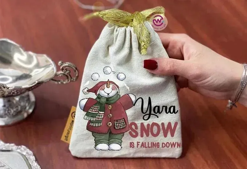 Gift Bags-Christmas -Snow