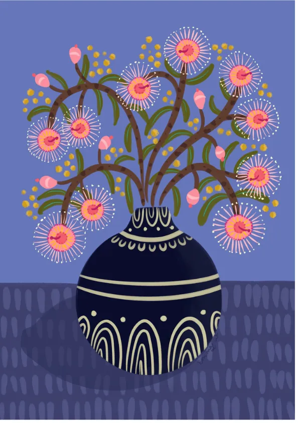 Greeting Card - Native Gum Blossom