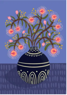 Greeting Card - Native Gum Blossom