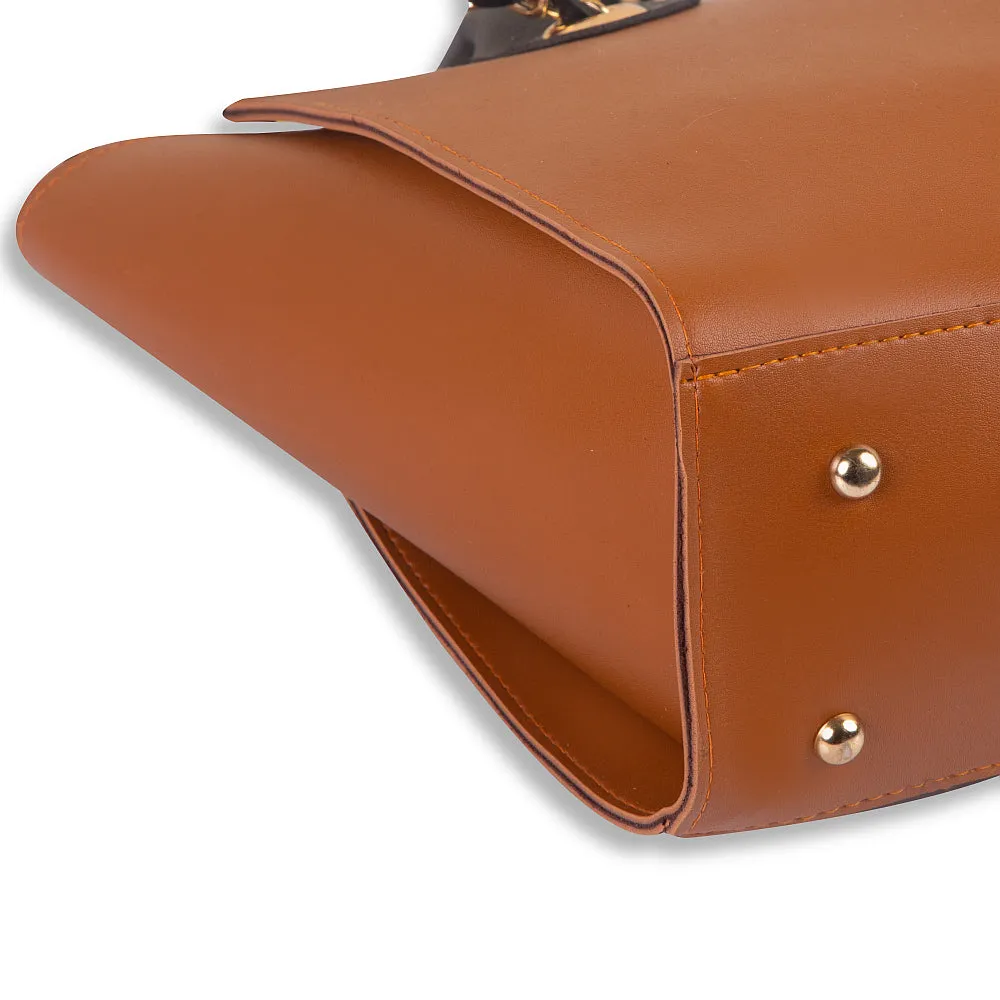 Plush Brown Handbag