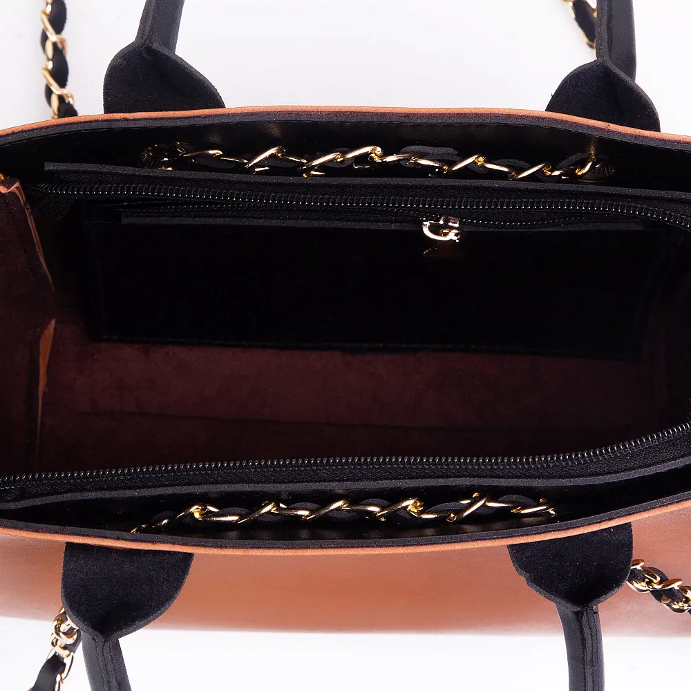 Plush Brown Handbag