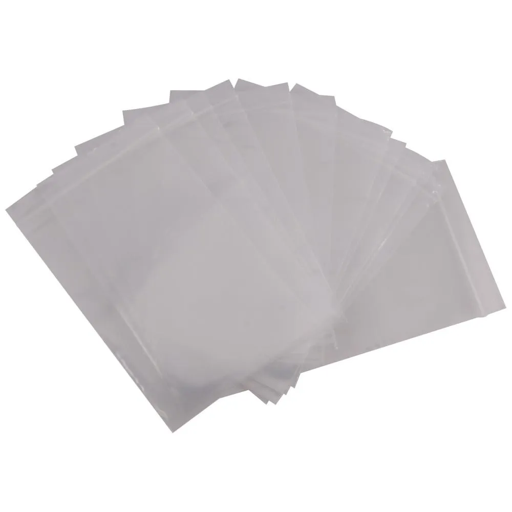 SA-B46 - 100 Pack of 4 Inch x 6 Inch Clear Reclosable Poly Bags - 2 MIL