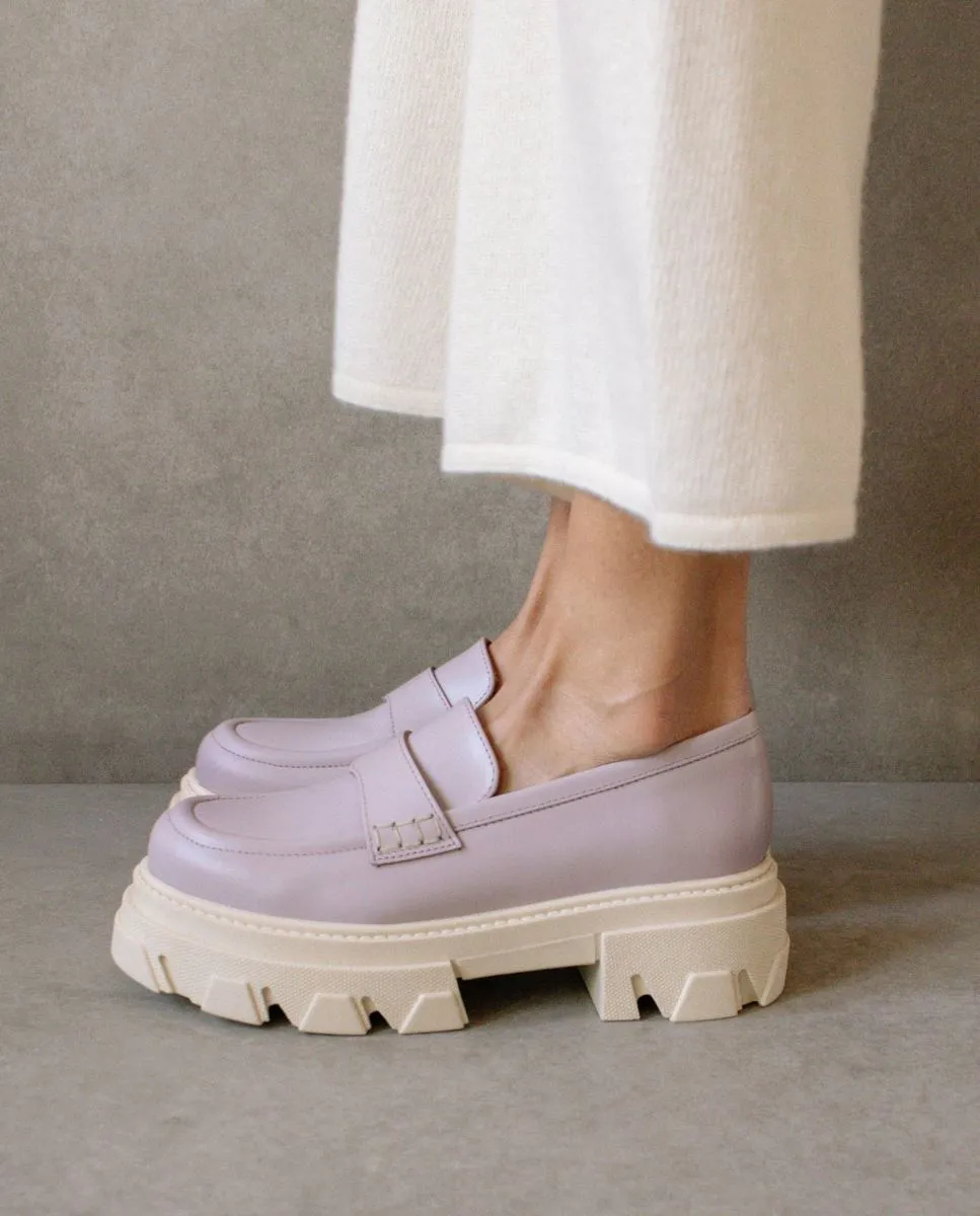 Trailblazer Mauve Leather Loafers