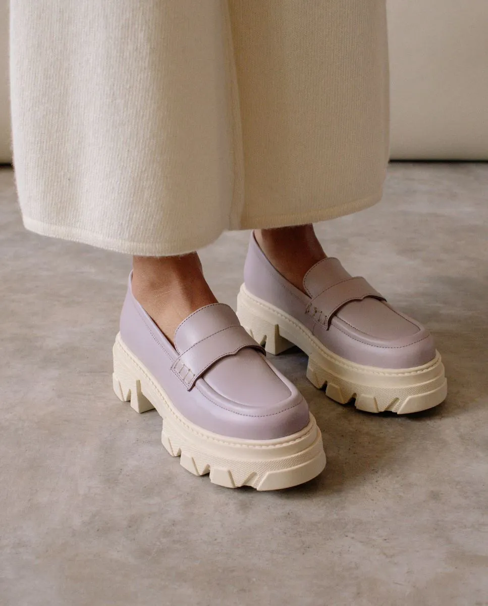 Trailblazer Mauve Leather Loafers