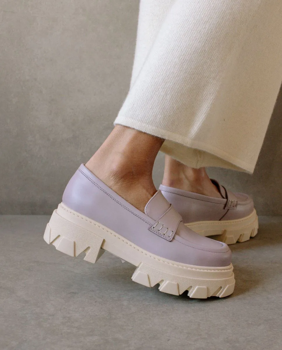 Trailblazer Mauve Leather Loafers
