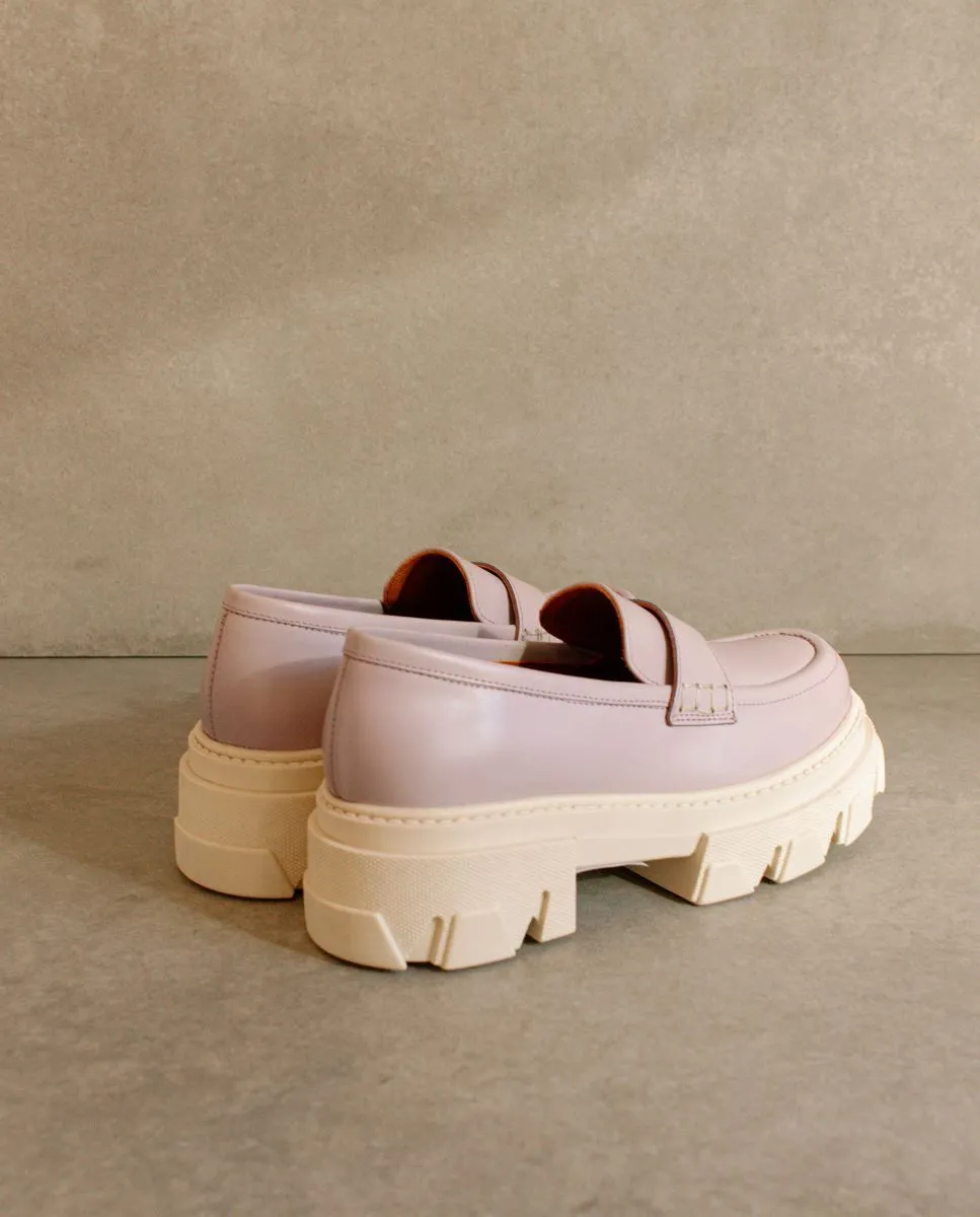 Trailblazer Mauve Leather Loafers
