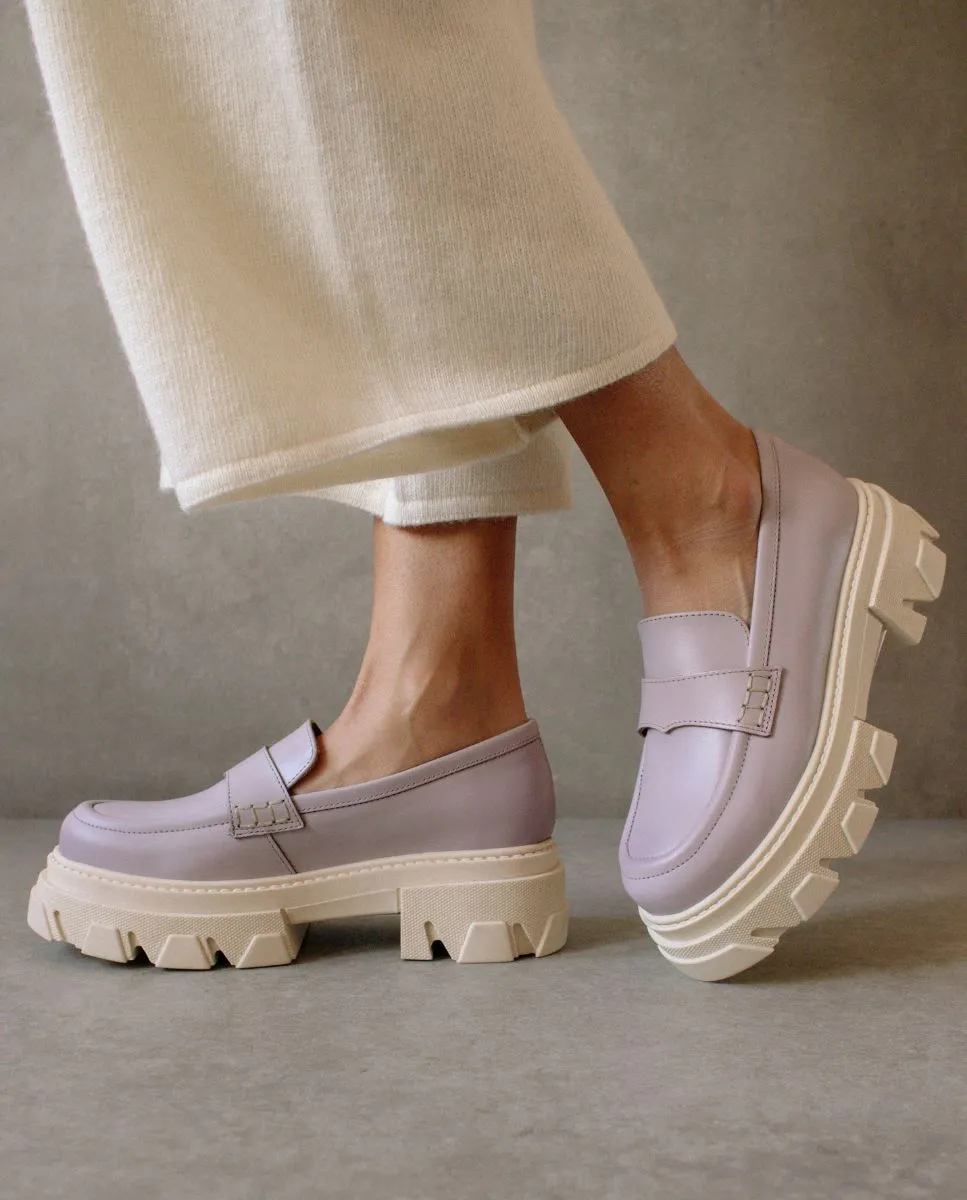 Trailblazer Mauve Leather Loafers