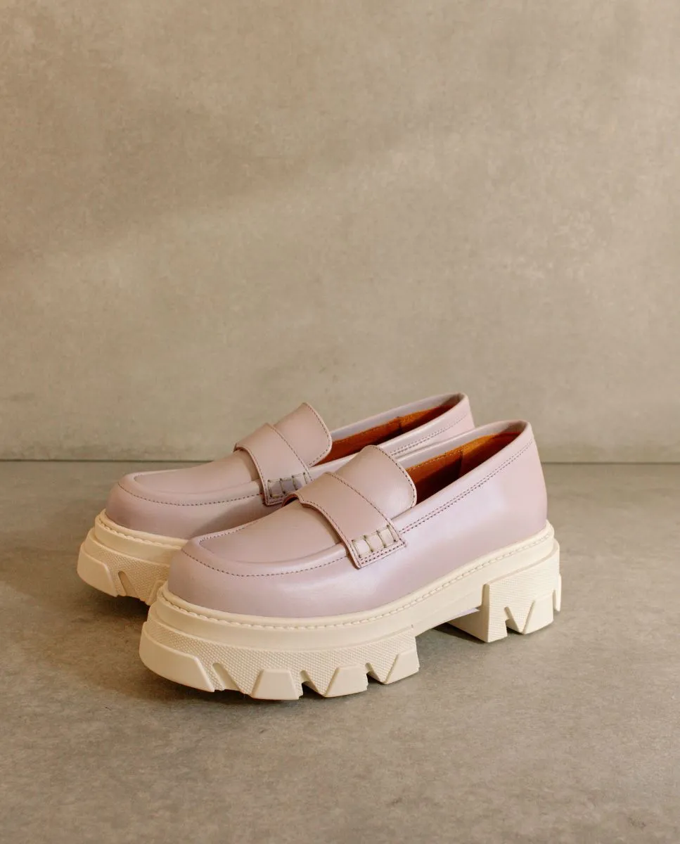 Trailblazer Mauve Leather Loafers