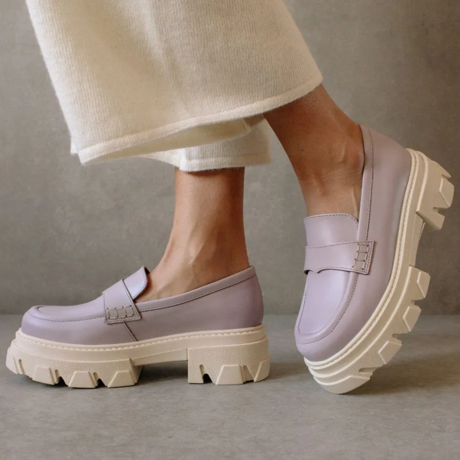 Trailblazer Mauve Leather Loafers